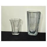 Sterling & Cauldon China in Blue and White Patterns and Glass Vases