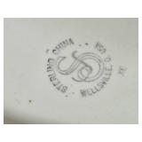 Sterling & Cauldon China in Blue and White Patterns and Glass Vases