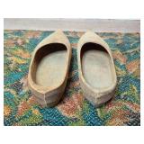 Antique Wooden Clogs with Traditional Design