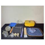 Variety of Vintage Kitchenware with Presto Electric Skillet