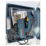 Bosch Jigsaw with Case, Ryobi 18V Drill Set, and Drill Bits