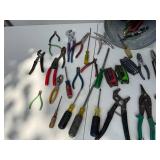 Collection of Assorted Hand Tools with Container