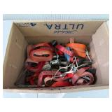 Collection of Assorted Tie Down Straps and C-Clamps