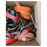 Collection of Assorted Tie Down Straps and C-Clamps