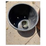 Large Terracotta and Plastic Planter Set