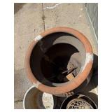 Collection of Rustic Outdoor Pots and Planters