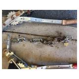 Used Jack and Come Along Set for Automotive and Lifting Tasks