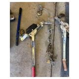 Used Jack and Come Along Set for Automotive and Lifting Tasks