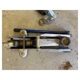 Used Jack and Come Along Set for Automotive and Lifting Tasks