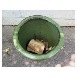 Large Ceramic Dragon Planter with Green Interior