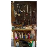Assorted Hand Tools and Workshop Equipment Collection