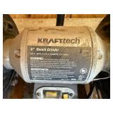 KRAFTtech 6-Inch Bench Grinder with Work Light
