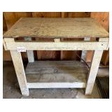 Rustic Wooden Workbench Table