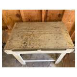 Rustic Wooden Workbench Table