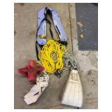 Set of Marine Accessories Including Life Jacket and Rope