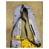 Set of Marine Accessories Including Life Jacket and Rope
