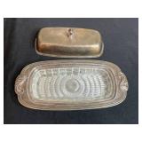 Collection of Vintage Silver-Plated Cutlery Holders and Tableware