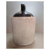 Vintage Stoneware Crock Jug with Handle, 5 Gallon