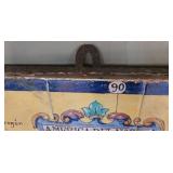 Antique Ceramic Wall Art Tile Map of the Americas & Atlantic