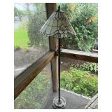 Vintage Stained Glass Floor Lamp with Intricate Design