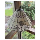 Vintage Stained Glass Floor Lamp with Intricate Design