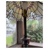 Vintage Stained Glass Floor Lamp with Intricate Design