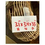 Wicker Armchair with Ottoman Patio Set