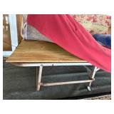 Folding Daybed with Cushions and Blankets