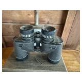 Vintage Taylor 7x35 Binoculars with Adjustable Metal Stand