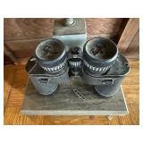 Vintage Taylor 7x35 Binoculars with Adjustable Metal Stand