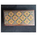 Collection of 3 Vintage Wooden Boxes with Decorative Lid and Other Unique Items