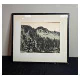 Framed 1947 Harold Kihle Lithograph Limited Edition Print