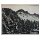 Framed 1947 Harold Kihle Lithograph Limited Edition Print