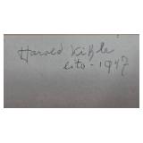 Framed 1947 Harold Kihle Lithograph Limited Edition Print