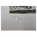 Framed 1947 Harold Kihle Lithograph Limited Edition Print