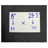 Stained Glass Geometric Window Panel 28" x 8"