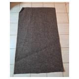 Set of 2 Utility Floor Mats - Ribbed and Black Vinyl