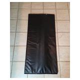 Set of 2 Utility Floor Mats - Ribbed and Black Vinyl