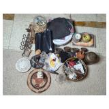 Assorted Vintage Collectibles and Craft Supplies