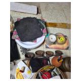 Assorted Vintage Collectibles and Craft Supplies