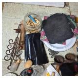 Assorted Vintage Collectibles and Craft Supplies