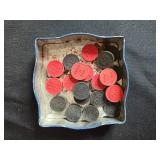 Vintage Chess and Checkers with Wooden and Tin Boxes