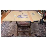 Vintage Hamilton Drafting Table with French Curves & Accessories