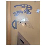 Vintage Hamilton Drafting Table with French Curves & Accessories