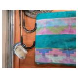 Set of Colorful Candles with Decorative Platter and Hooks