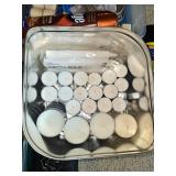 Assorted Lot of Household Items Including Candles, Cleaning Supplies, and Personal Care Products