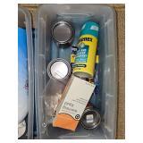 Assorted Lot of Household Items Including Candles, Cleaning Supplies, and Personal Care Products