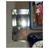 Assorted Lot of Household Items Including Candles, Cleaning Supplies, and Personal Care Products