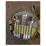 Picnic Set with Cutlery, Plates, and Salt & Pepper Shakers