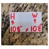 Large 108" x 108" Beige Area Rug